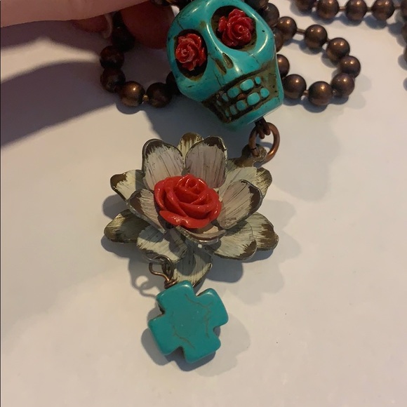 ✨ skull necklace. - Picture 4 of 4